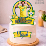 Topo de Bolo Neymar Brasil - Arquivo Digital