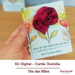 Arquivo de Corte Card Xuxinha Flor Dia das Mães