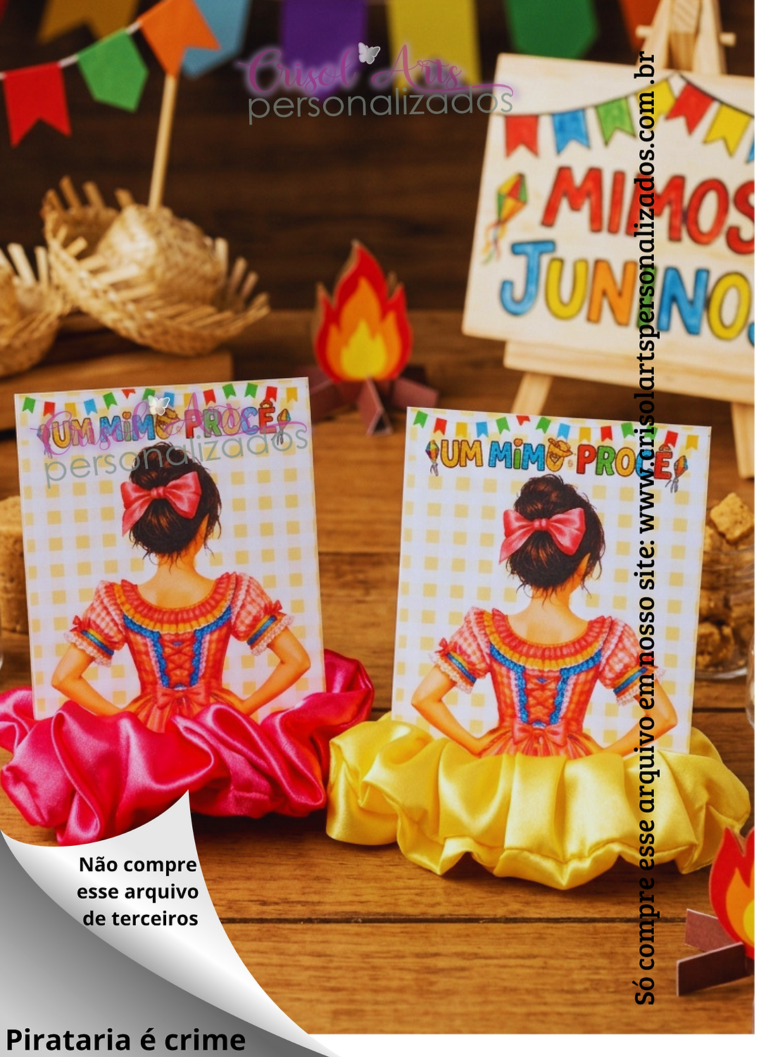 2 - Card xuxinha festa caipira Arquivo de Corte Card Xuxinha Festa Caipira - Imagem 1