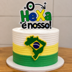 Arquivo de Corte Topo de Bolo O Hexa é Nosso