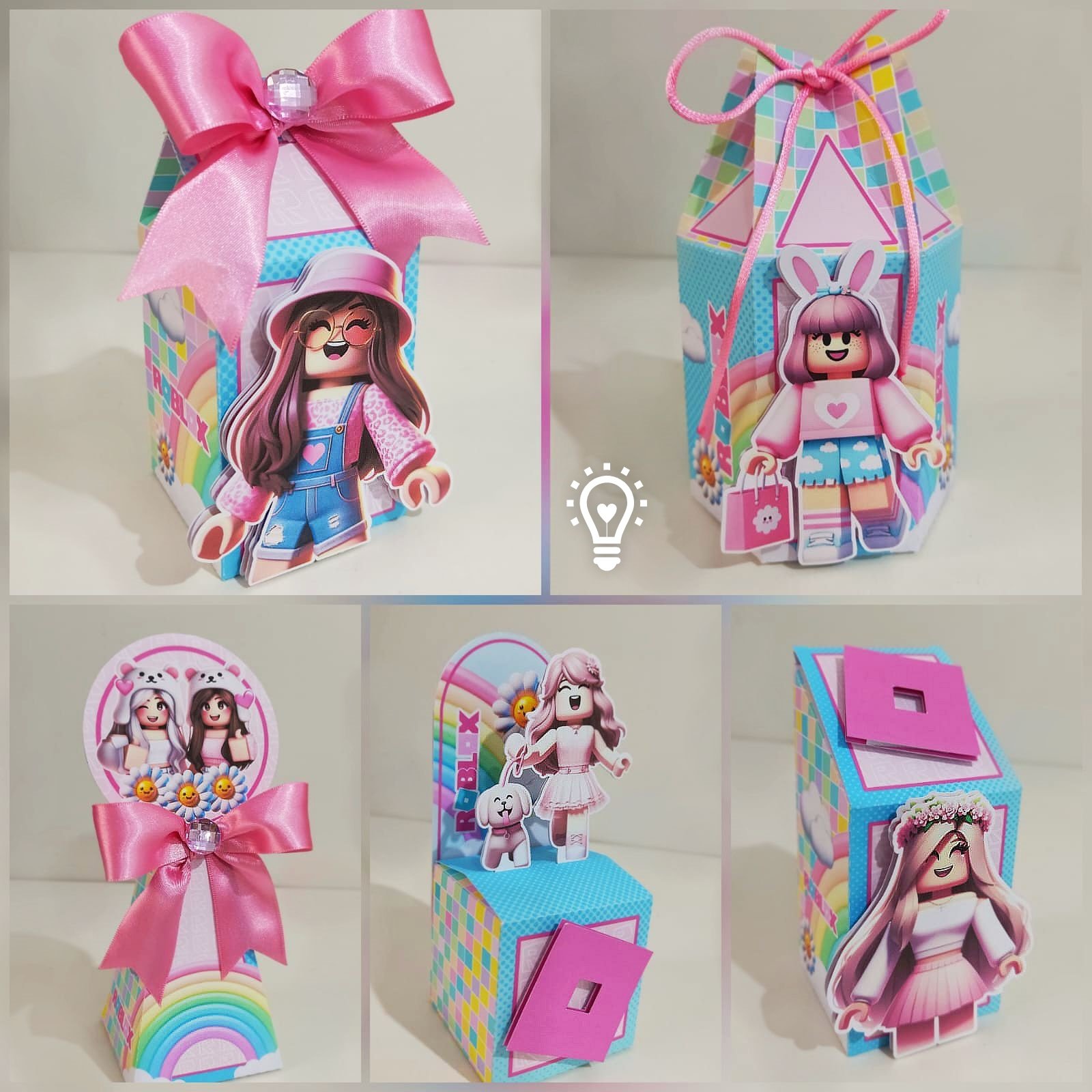 227 - ROBLOX MENINA - Criar BV Arquivo de Corte Kit Festa Roblox Menina - Imagem 1