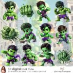 Kit Digital Hulk Cute