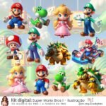 Kit Digital Super Mário Ilustração I