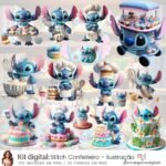 Kit Digital Stitch Confeiteiro Ilustração