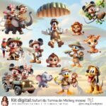 Kit Digital Safari da Turma do Mickey Mouse