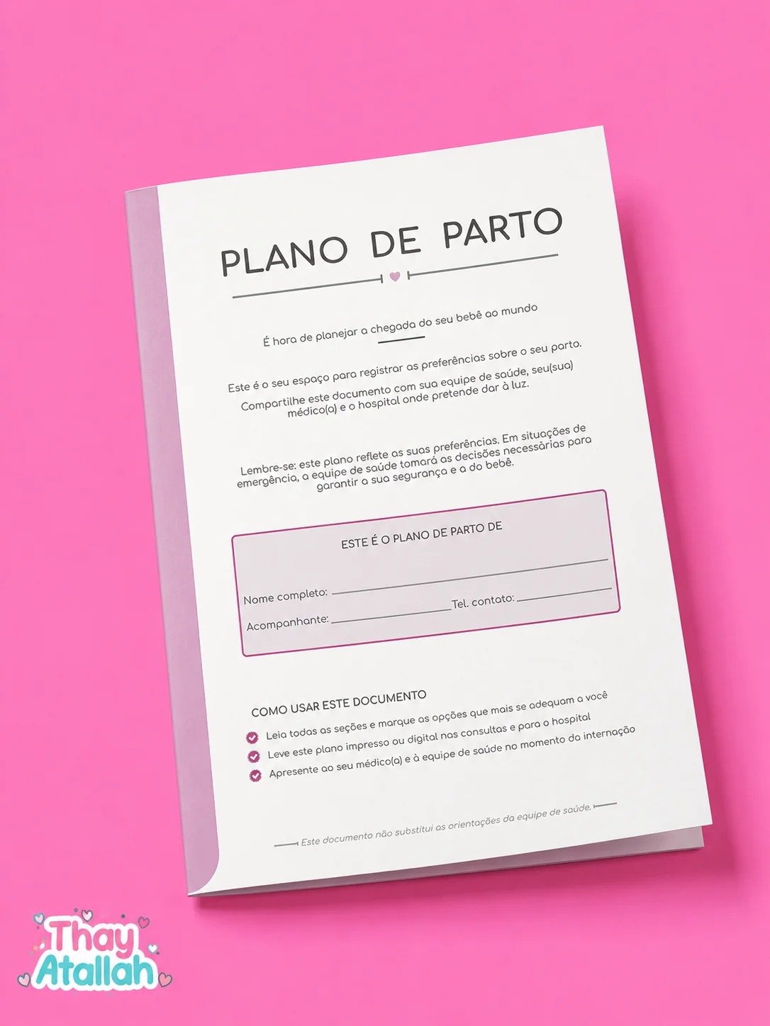 3 - PLANO DE PARTO Arquivos Digital Plano de Parto - Imagem 1