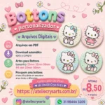 Arquivos Digital Bottons Hello Kitty