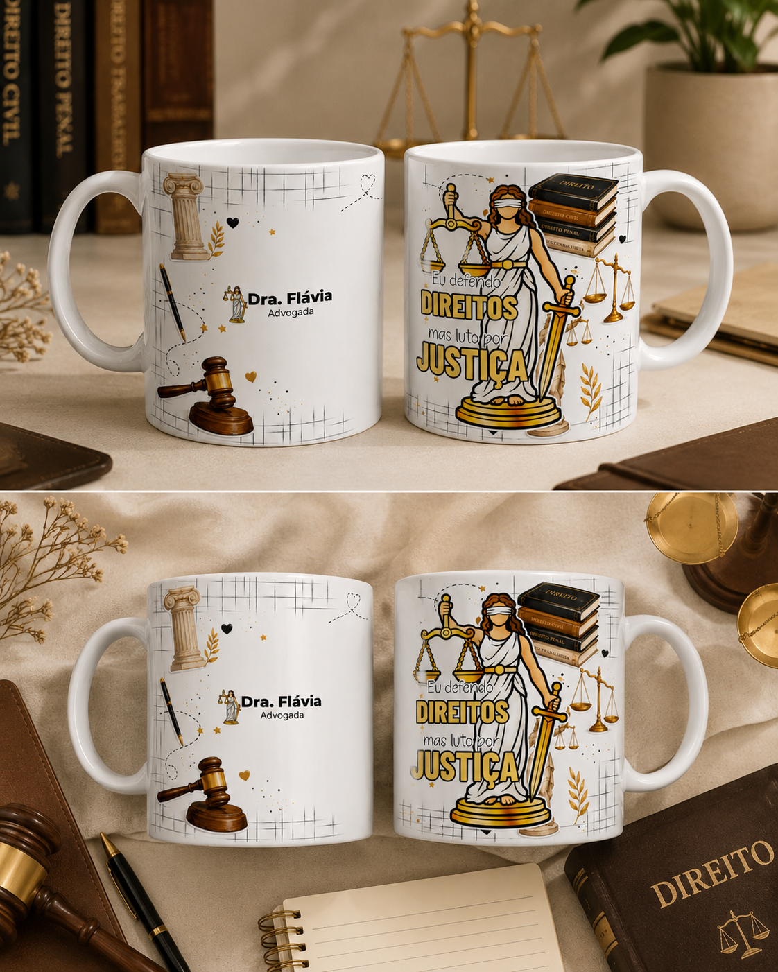 56 - Arte Avulsa Caneca Advogado (a) - Personalize Arquivo Digital Arte Avulsa Caneca Advogado (a) - Imagem 1