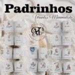 Arquivo Digital Caneca Convite Ursinhos Dinda e Dindo