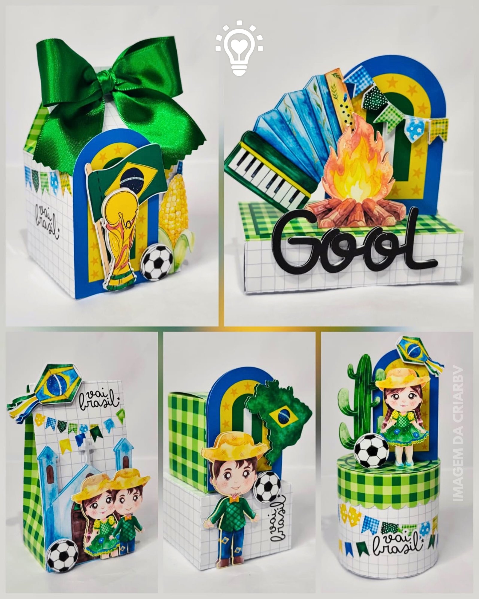 58 - ARRAIAL DA COPA 2 Kit Festa Arraial da Copa - Arquivo de Corte - Imagem 1