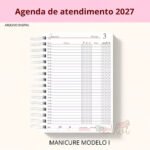 Agenda Manicure Modelo I - Arquivo Digital