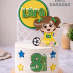 Topo de Bolo Menina Brasil - Arquivo Digital