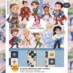 Kit Digital Príncipes da Disney Aquarela