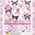 Kit Digital Hello Kitty e Kuromi Aquarela
