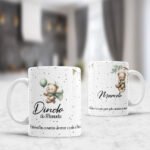 Arquivo Digital Caneca Convite Ursinhos Dinda e Dindo - Imagem 3