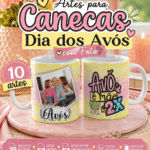 Arquivo Digital Canecas com Foto Dia dos Avós