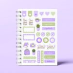 Arquivos Digital Caderno A5 Vida Leve - Rosa e Lilás - Imagem 24