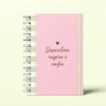 Arquivos Digital Caderno A5 Vida Leve - Rosa e Lilás - Imagem 7