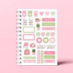 Arquivos Digital Caderno A5 Vida Leve - Rosa e Lilás - Imagem 10