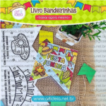Arquivo de Corte Livro Bandeirinhas Colorir (Junino - São João)